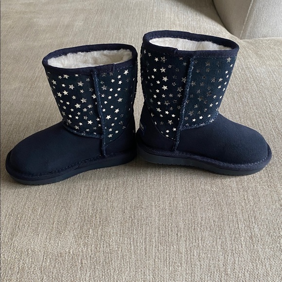 Koolaburra by UGG Kids Koola Short Stars Boots Toddler Navy Insignia Blue Size 7 - Picture 8 of 12